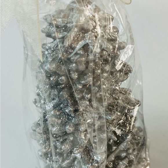 NEW Living Quarters Christmas Tree Candles - Silver Bling - Set of 3 - Picture 3 of 8